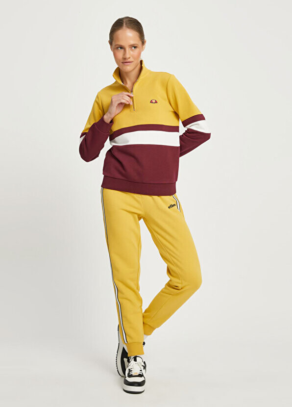 

Бордово-красный женский свитшот на молнии 3/4 Ellesse