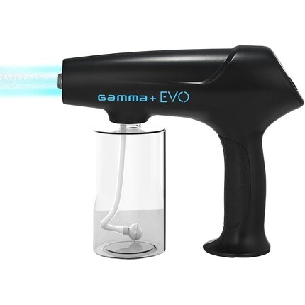 

Gamma+ Nano Распыление Evo Nano Mister Spray System Перезаряжаемый USB TYPE-C Большой объем жидкости 340 мл 90 минут Беспроводная работа Для волос, кожи и поверхностей Черный