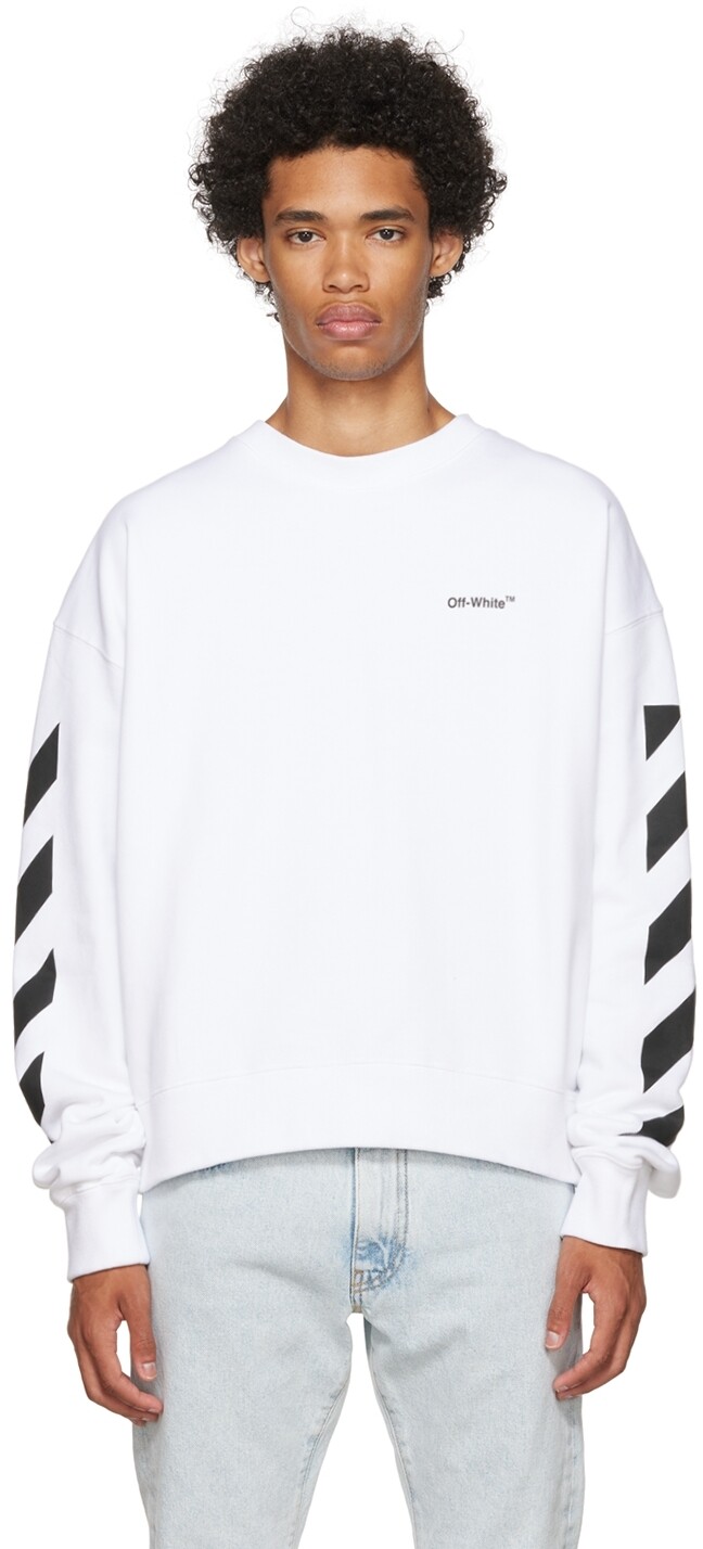 

Белый свитшот Diag Off-White