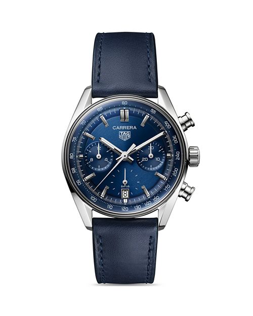 

Хронограф Carrera Glassbox, 39 мм TAG Heuer, цвет Blue