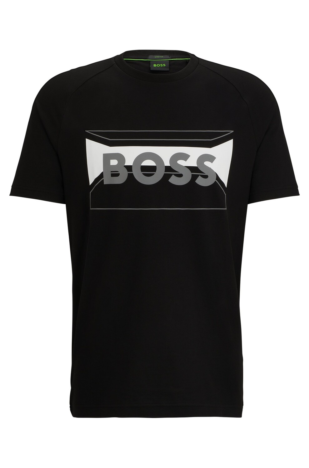 Футболка Boss Slim-fit In Stretch Piqué, черный