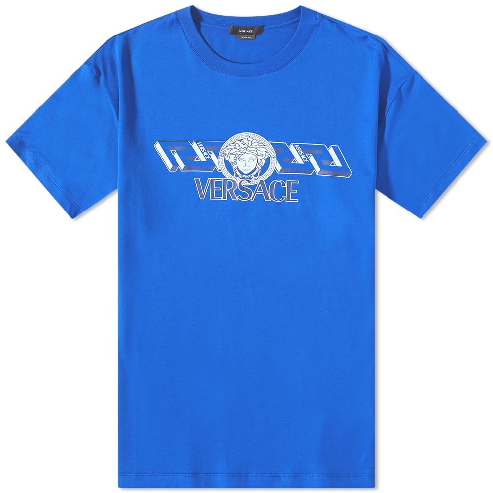

Футболка Versace Greek Band Logo Tee