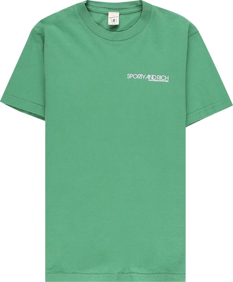 

Футболка Sporty & Rich Disco T-Shirt 'Kelly/White', зеленый