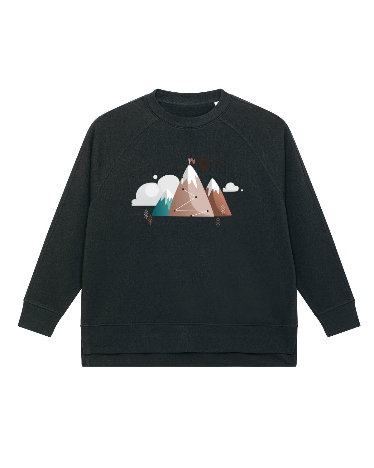 

Толстовка wat Apparel Mountain Path & Clouds, черный