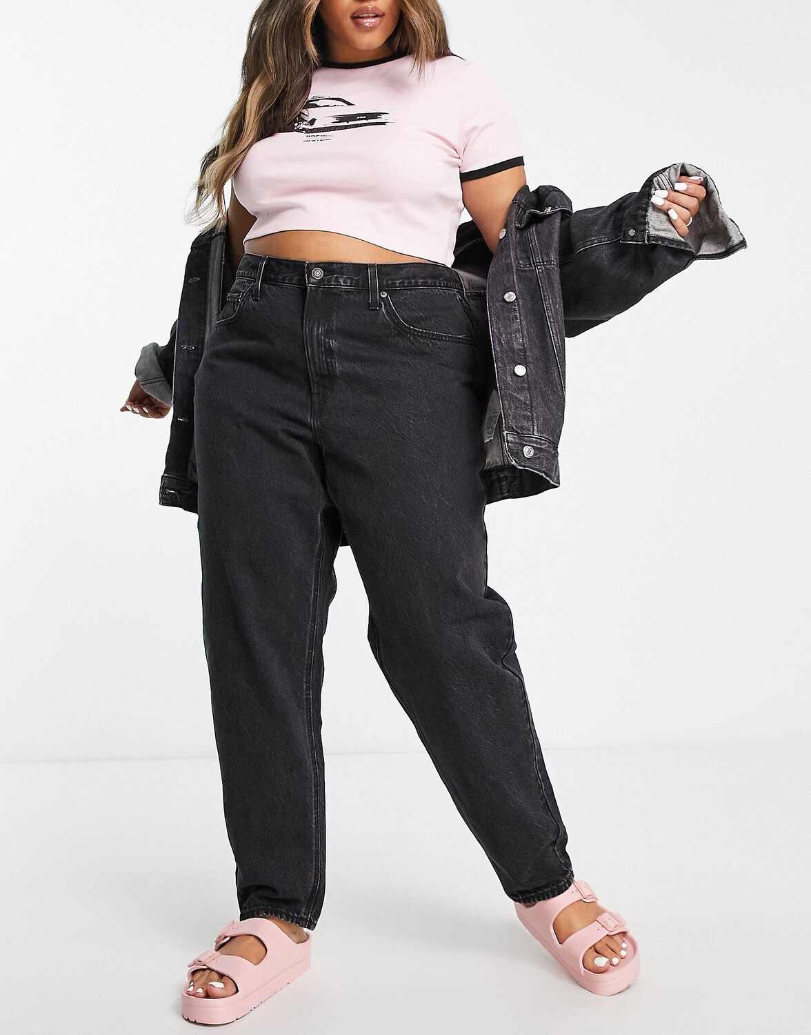 

Черные джинсы мамы Levi's Plus 80-х годов