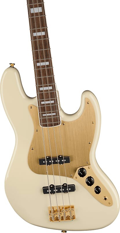 

Золотое издание Jazz Bass Gold Edition к 40-летию Squier | олимпийский белый