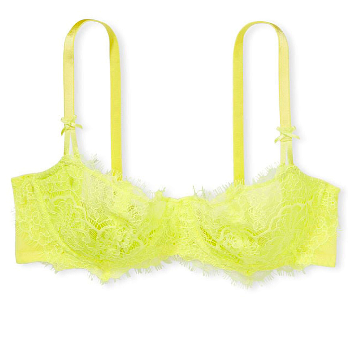 

Кружевной бюстгальтер-балконет Victoria's Secret Dream Angels Wicked Unlined, желтый
