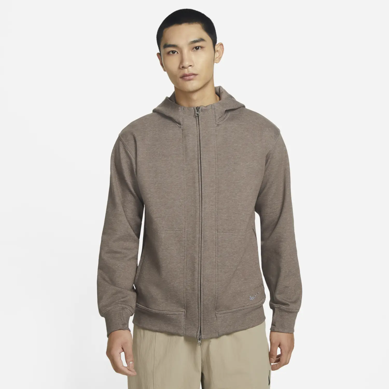 

Толстовка Nike Yoga Dri-Fit Men's Full-length Zipper, светло-коричневый