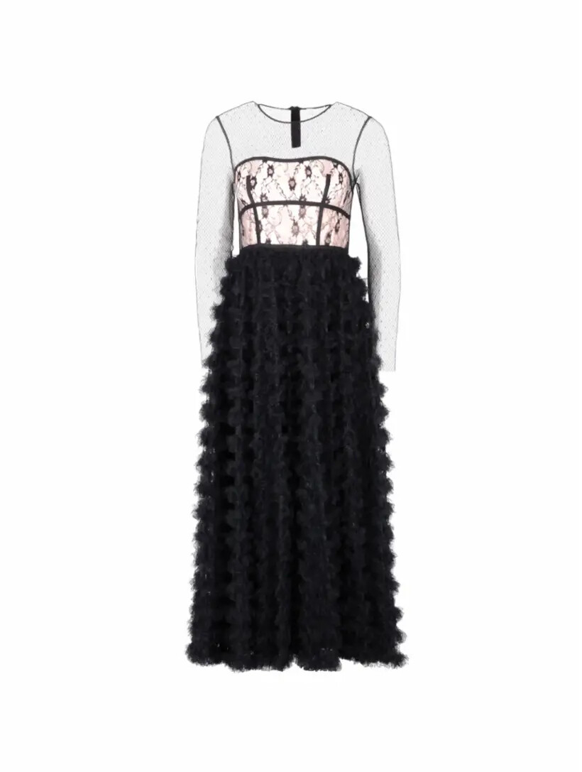 

Ярусное платье макси RED Valentino