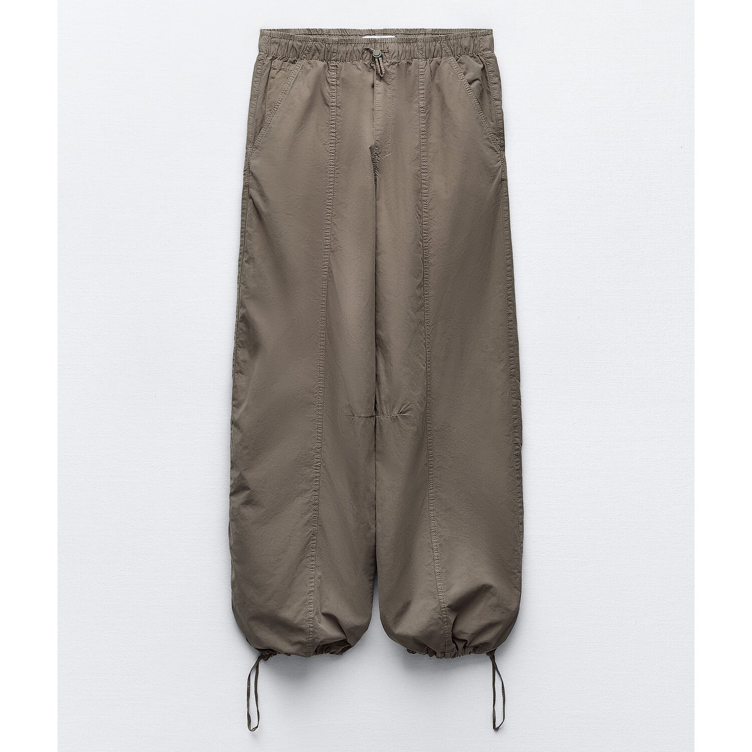 

Брюки Zara Parachute, хаки