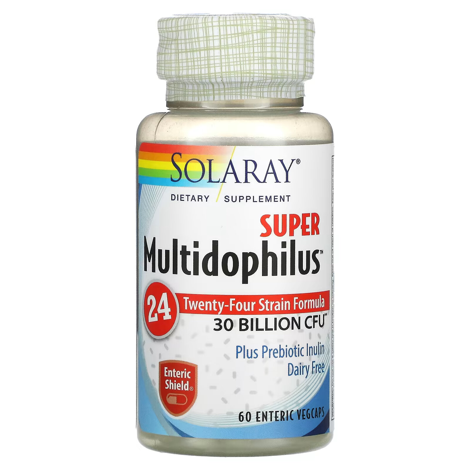 solaray multidophilus probiotic пробиотик 20 млрд кое 100 вегетарианских капсул vegcaps Solaray, Super Multidophilus, пробиотики, 15 млрд КОЕ, 60 капсул Vegcaps с кишечнорастворимой оболочкой