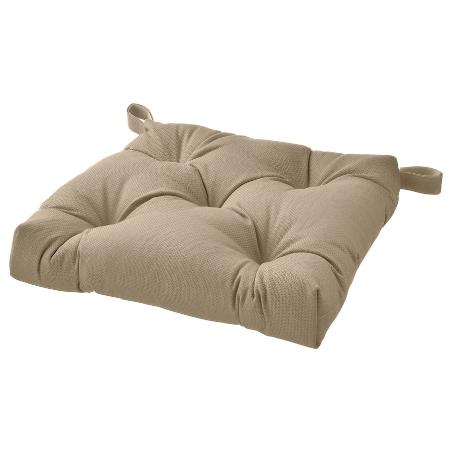 Подушка для стула Ikea Malinda, 40/35x38x7, бежевый ikea йокмокк стул