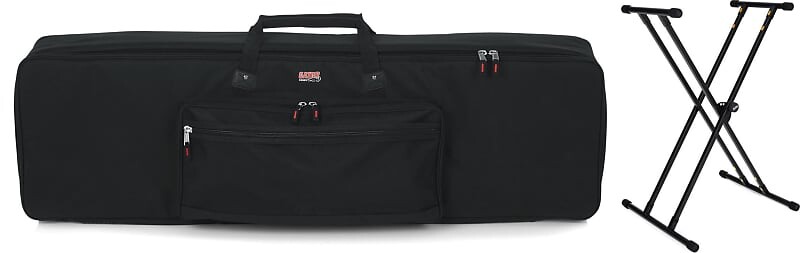 

Gator GKB-88 Padded Keyboard Gig Bag в комплекте с сценическими подставками KS8191 Bullet Nose Keyboard Stand с креплением Lok-Tight Gator + On-Stage GKB-88=1 KS8191XX=1