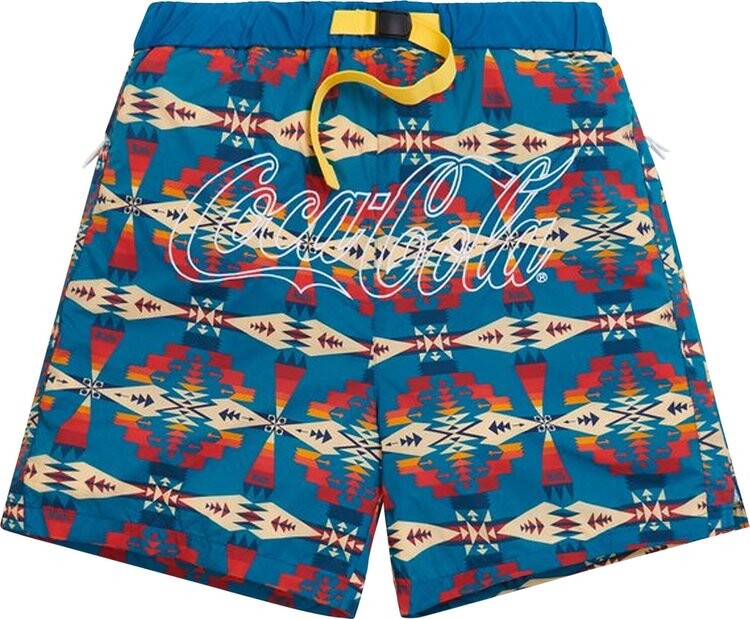 

Шорты Kith x Coca-Cola x Pendleton Swim Short 'Teal/Multi', бирюзовый