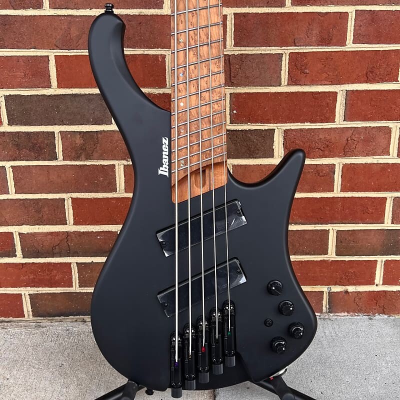 

Ibanez EHB1005MSSFM Bass Workshop Headless Multi Scale 5-String, Black Flat, Gig Bag EHB1005MSBKF
