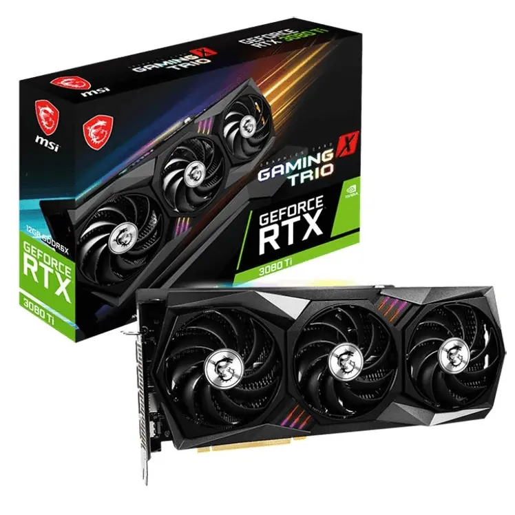 

Видеокарта MSI NVIDIA GeForce RTX 3080TI, RTX 3080 Ti GAMING X TRIO 12G, 12ГБ, GDDR6X