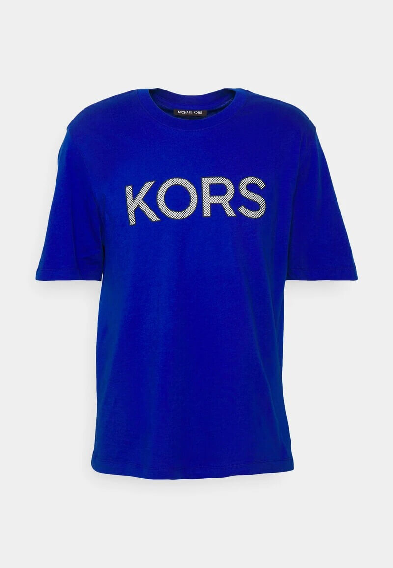 

Футболка Michael Kors Checker Tee With Print, синий
