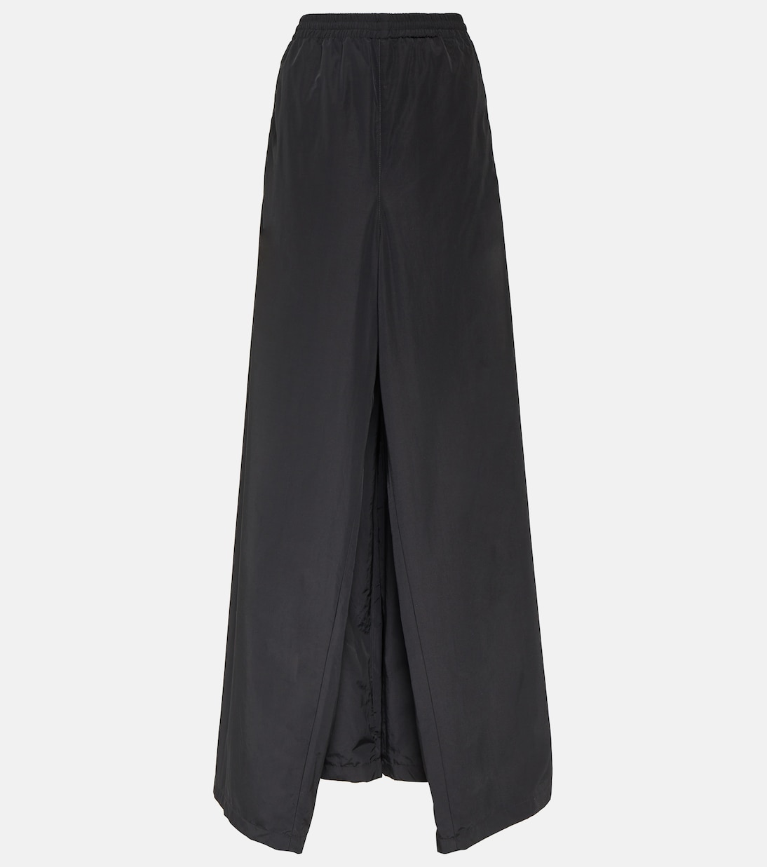 Широкие брюки из смесового хлопка Balenciaga, черный