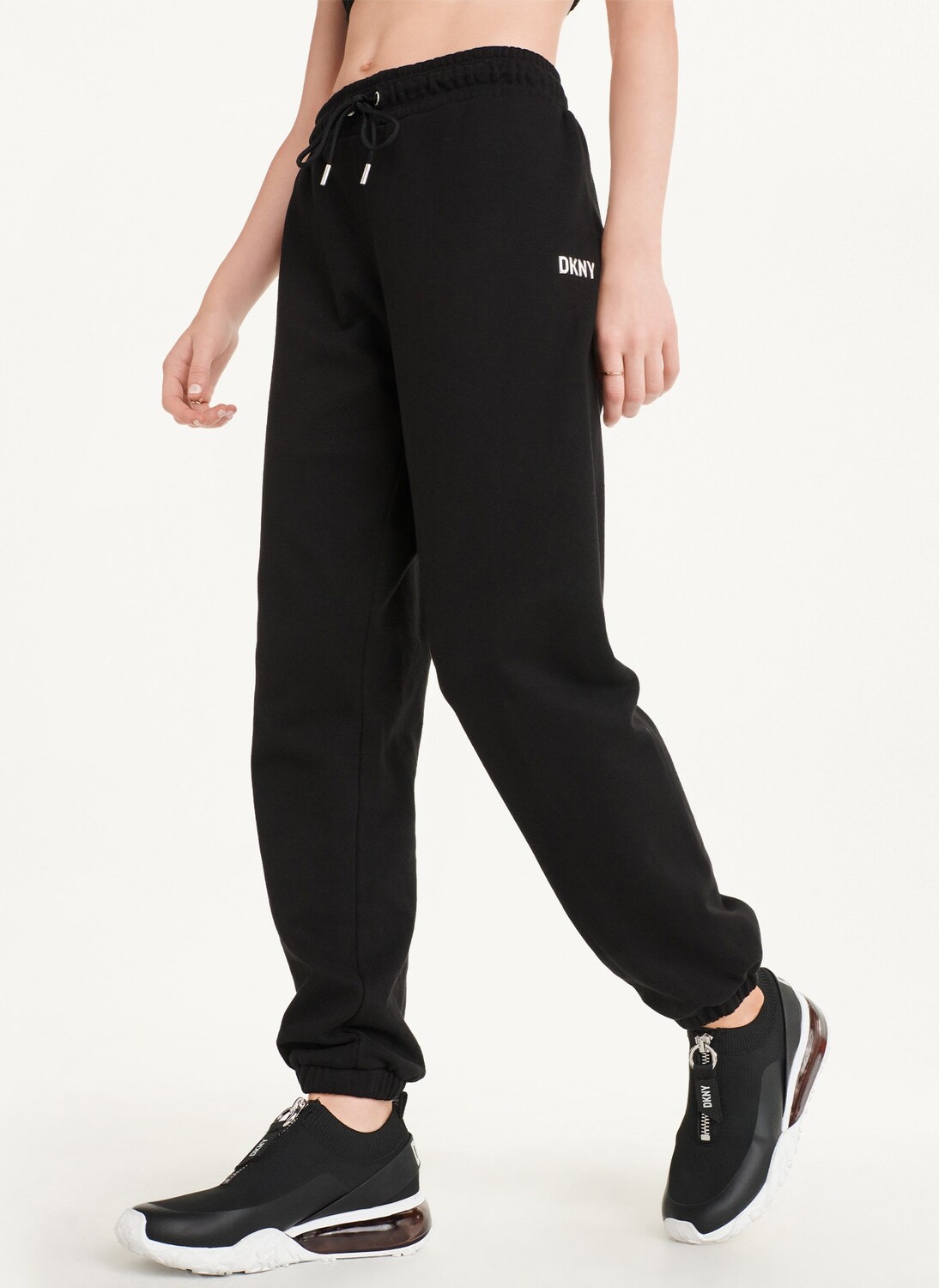 

Спортивные брюки с металлическим логотипом DKNY, Черный