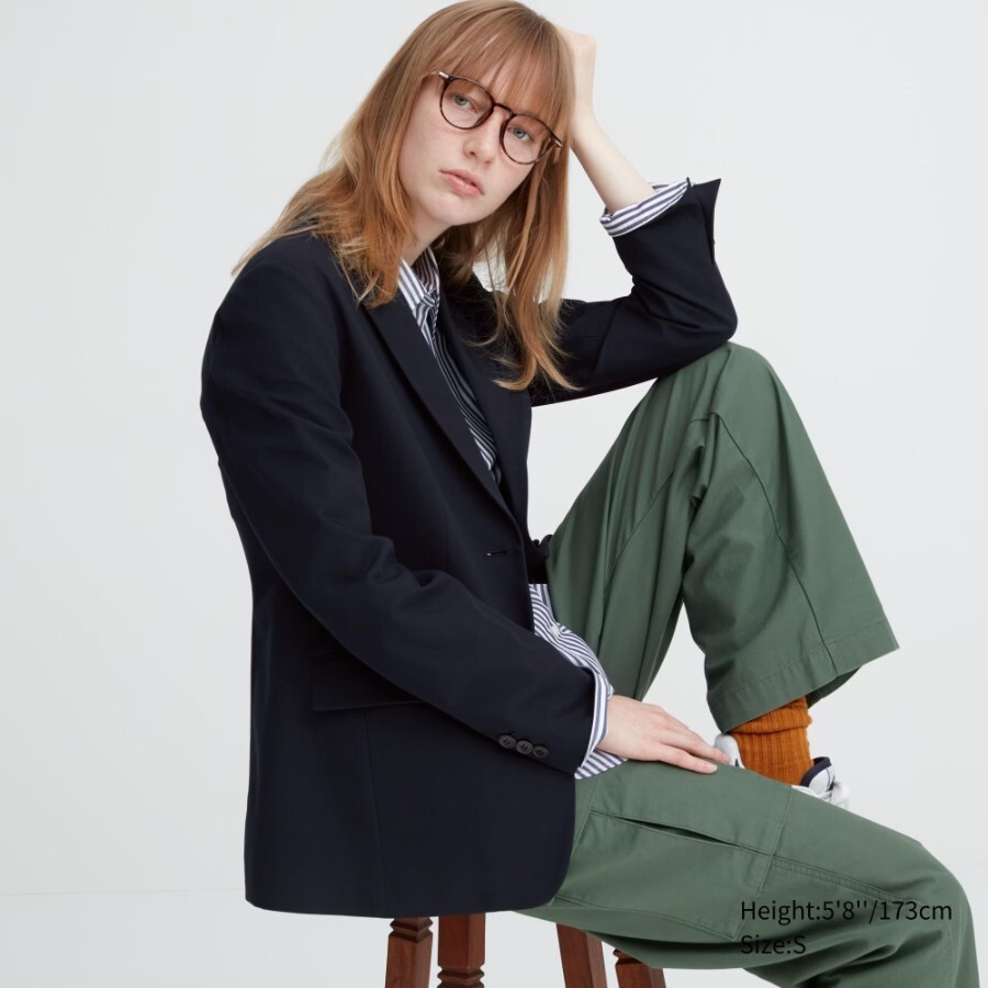 

Жакет Uniqlo Tailored, темно-синий