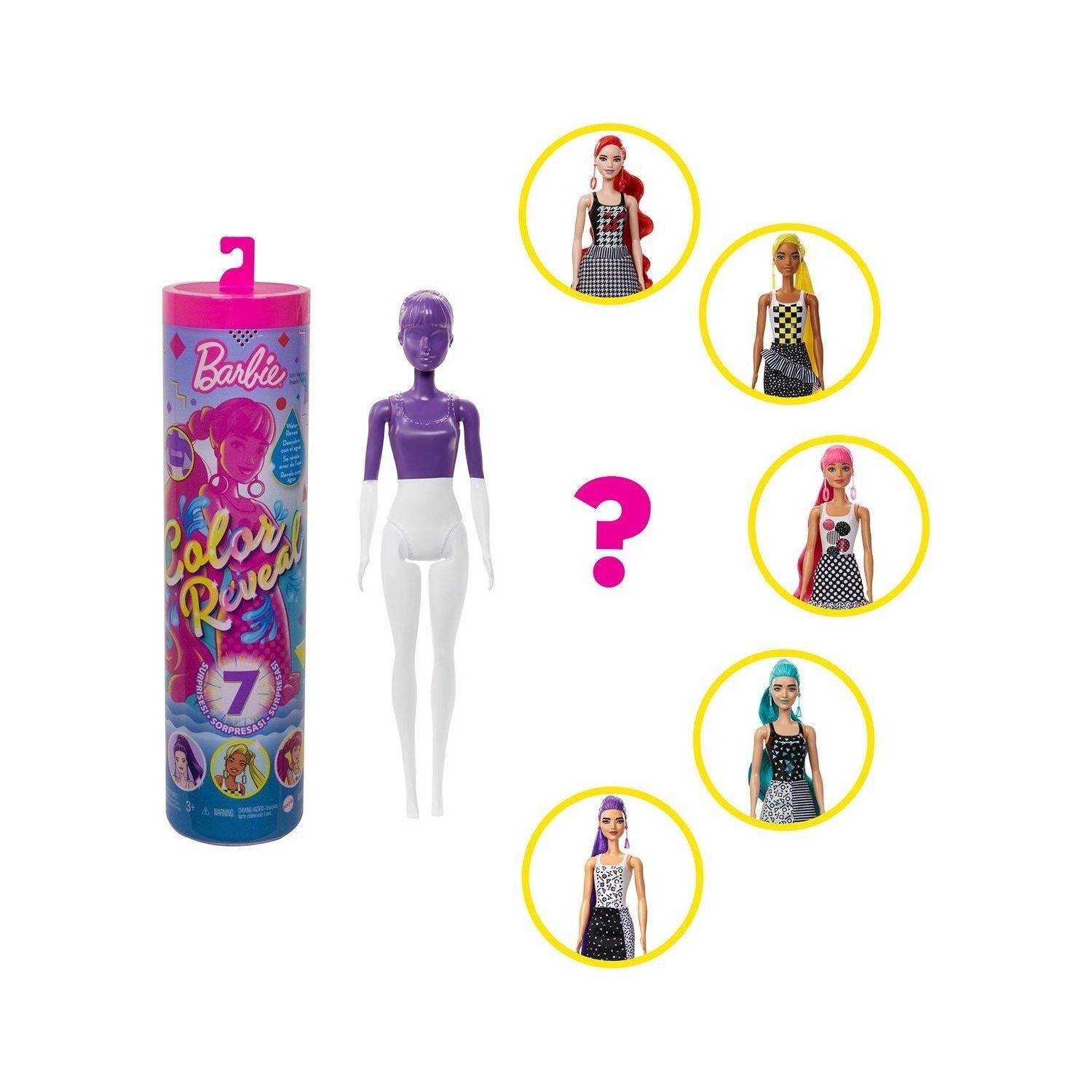 цена Кукла Barbie Color Reveal GWC56