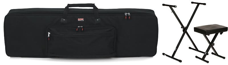 

Комплект Gator GKB-88 SLIM Keyboard Gig Bag со сценическими подставками KPK6500 Стойка для клавиатуры и настольный комплект Gator + On-Stage GKB-88 Slim=1 KPK6500=1