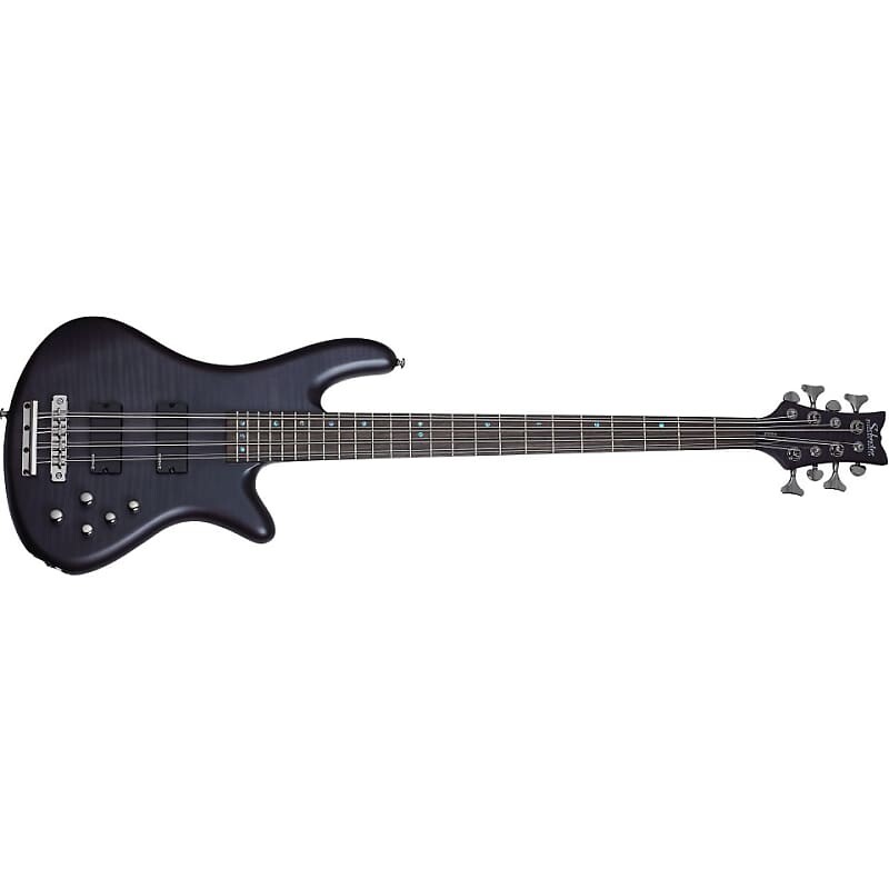 

Schecter Stiletto Studio-8 See Thru Black Satin 8-String Electric Bass Guitar - BRAND NEW