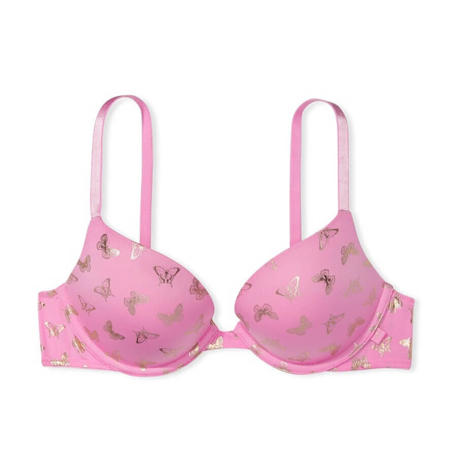 

Бюстгальтер на косточках Victoria's Secret Sexy Tee Push-Up, розовый/золотой