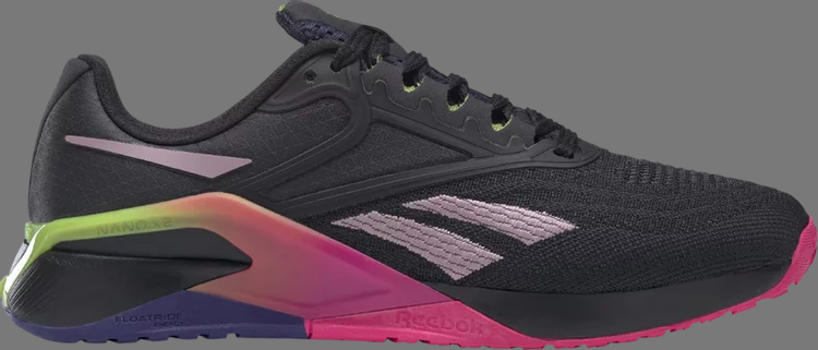 Кроссовки wmns nano x2 'black infused lilac gradient' Reebok, черный - фото