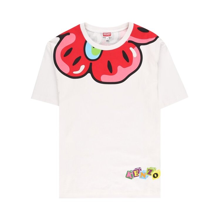 Футболка Kenzo Boke Boy Oversize T-Shirt 'Off White', белый