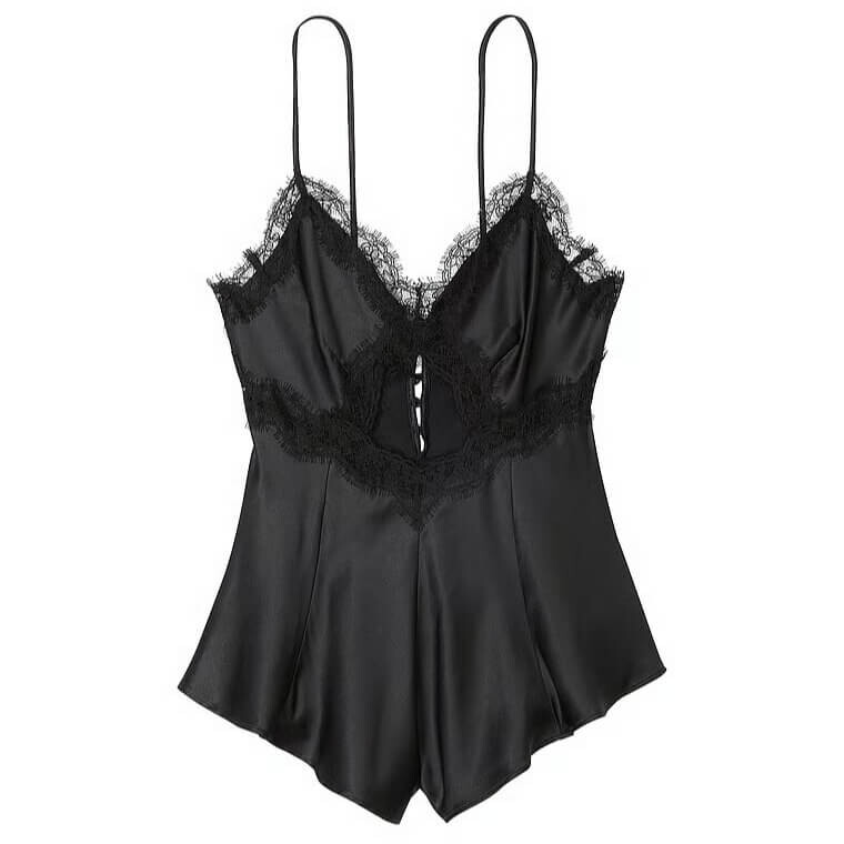 

Боди Victoria's Secret Stretch Satin Cutout, черный
