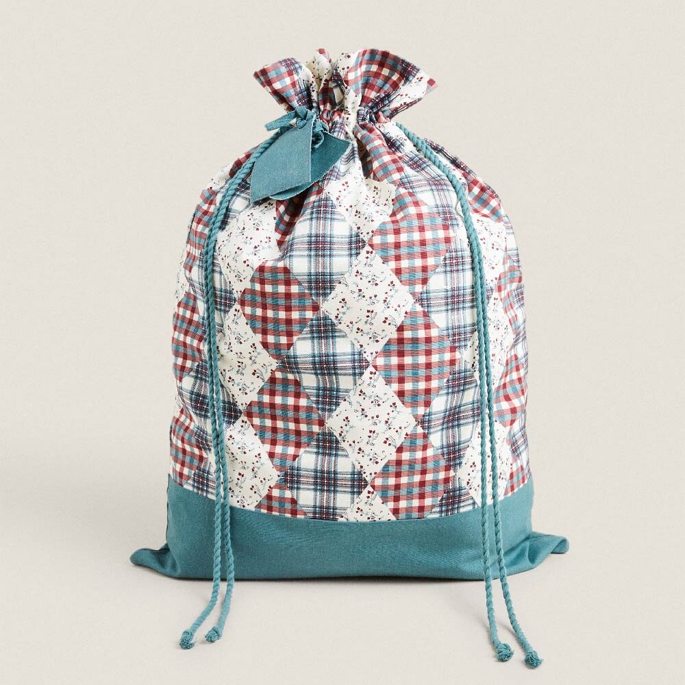 

Сумка новогодняя Zara Home Children's Gift Bag Patchwork Christmas, мультиколор