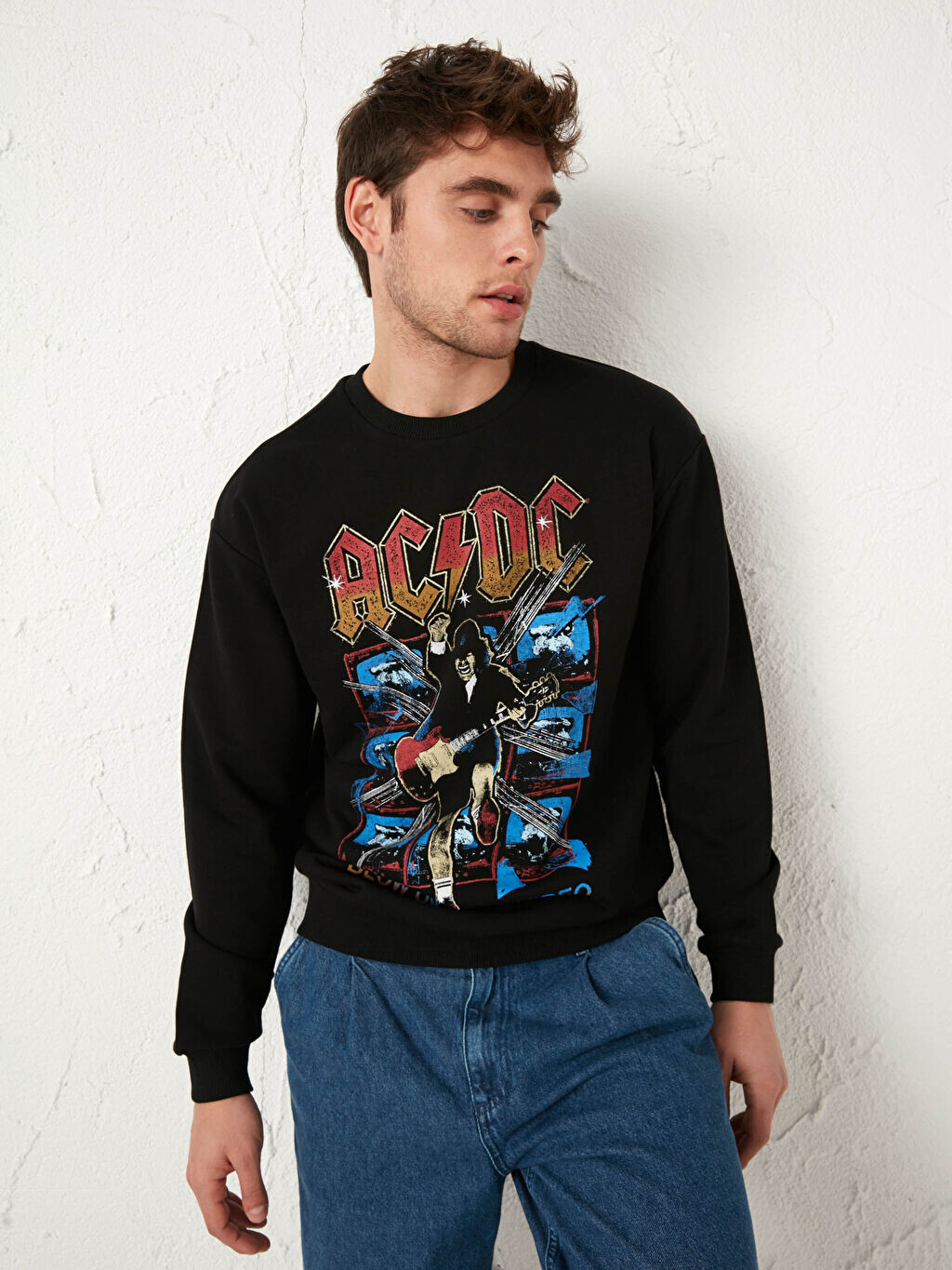 

Толстовка с принтом AC/DC LCW Casual