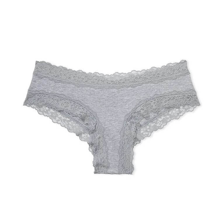 

Трусики Victoria's Secret The Lacie Posey Lace Waist Cotton, серый
