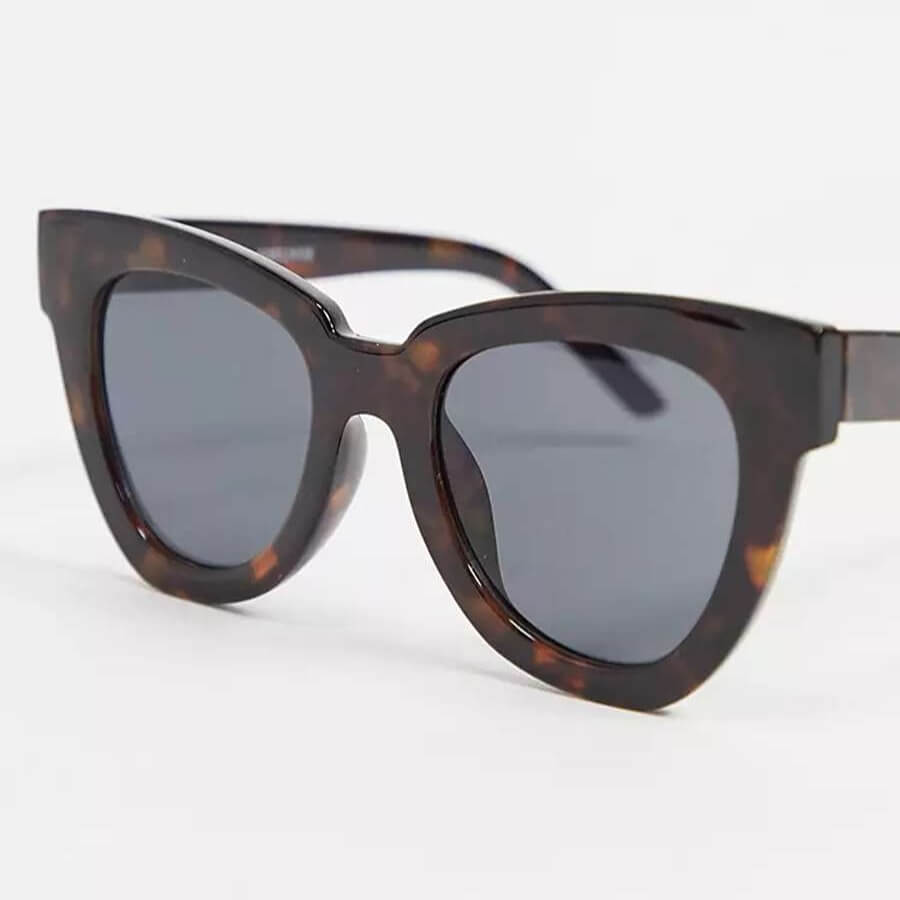 Солнцезащитные очки Asos Design Сat Eye, коричневый солнцезащитные очки asos design slim oval красный