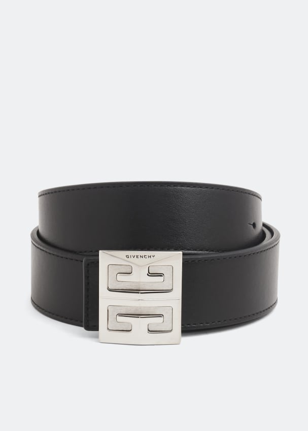 Ремень GIVENCHY 4G reversible belt, черный цена и фото