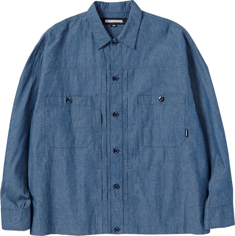 

Рубашка Neighborhood Button Up Shirt 'Indigo', синий