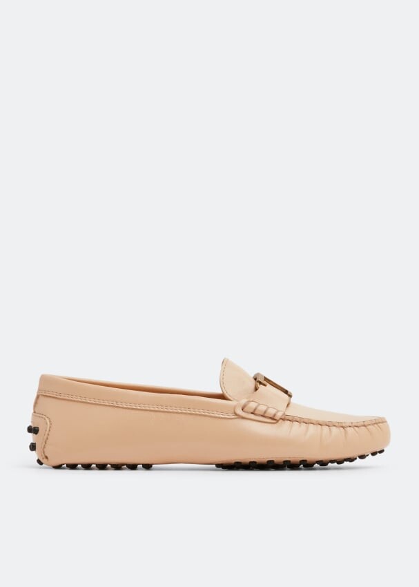 

Лоферы TOD'S Timeless Gommino driving loafers, бежевый