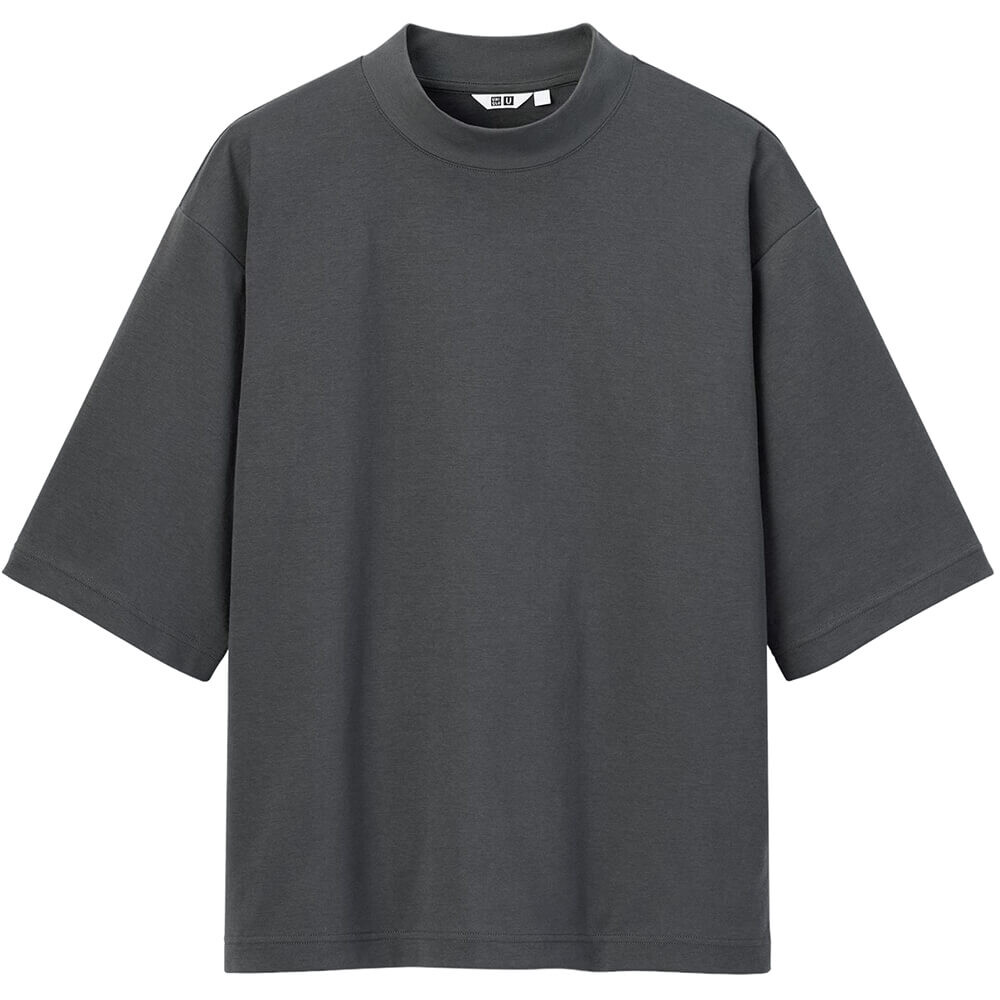 

Футболка Uniqlo U Airism Cotton Oversized, серый