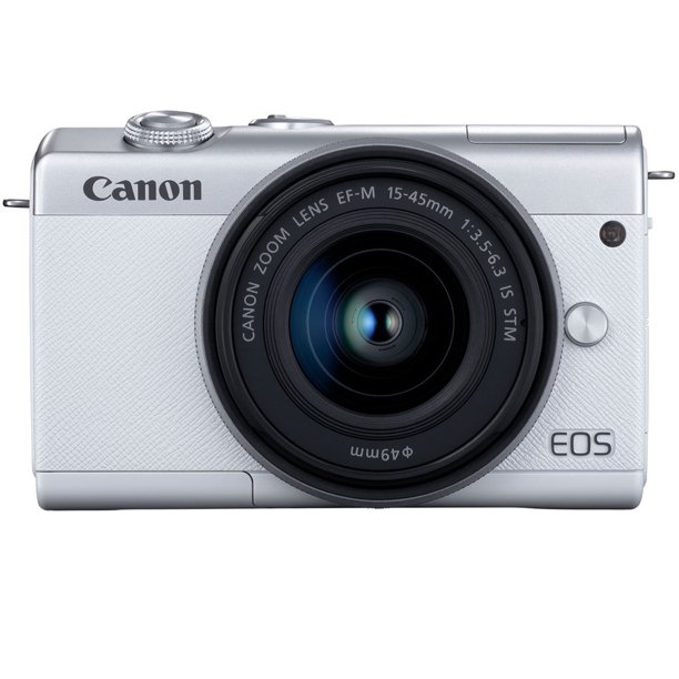 Фотоаппарат Canon EOS M200 15-45mm f/3.5-6.3 IS STM белый крышка для байонета canon eos