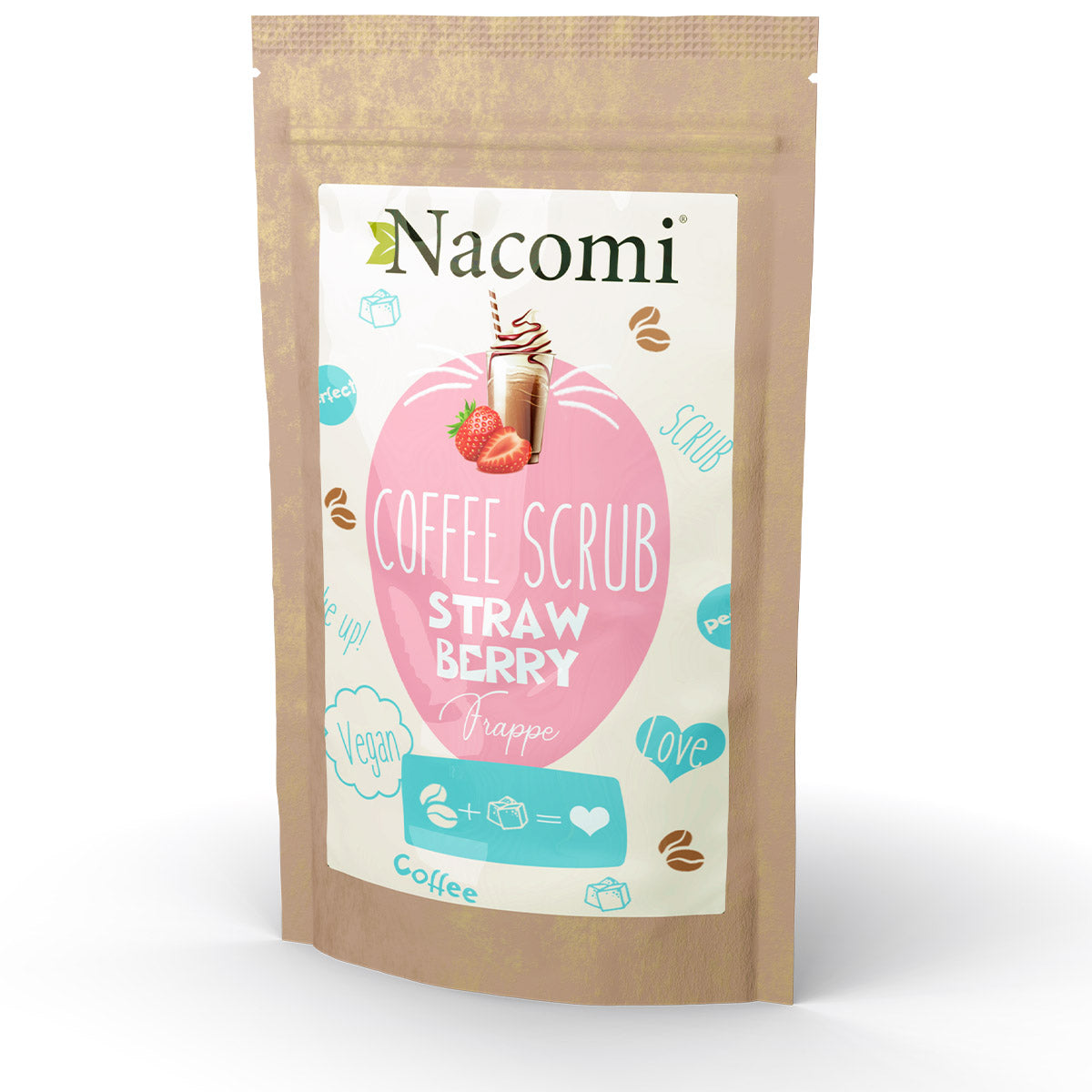 Nacomi Кофейный скраб Coffee Scrub Клубнично-кофейный скраб 200г скраб для тела seauty скраб для тела с натуральными маслами грейпрфрут