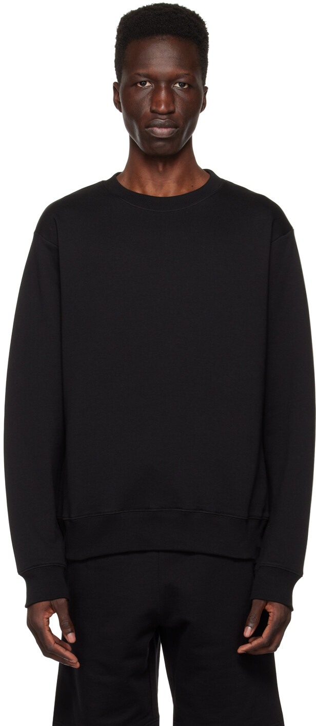 

Черный свитшот с круглым вырезом Dries Van Noten