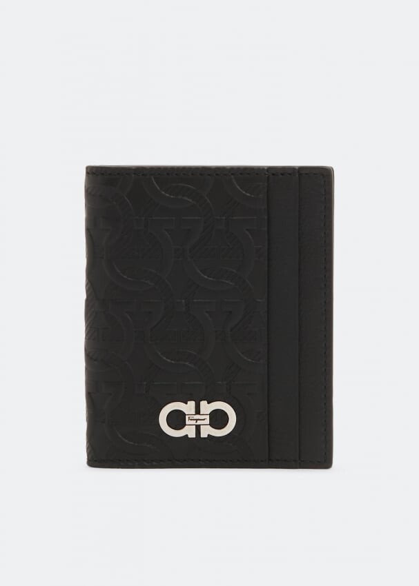 

Картхолдер FERRAGAMO Gancini credit card holder, черный
