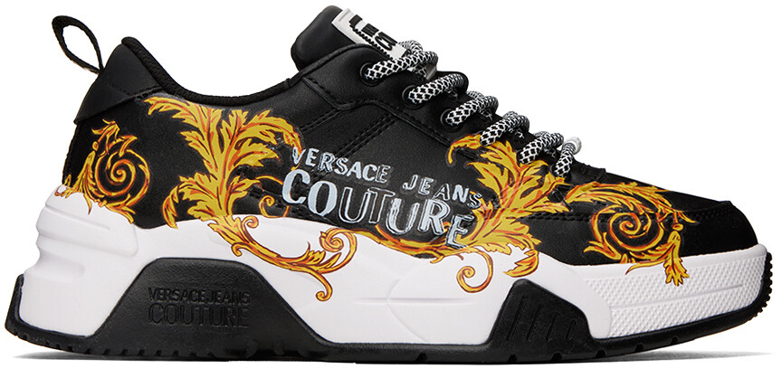 

Черные кроссовки Stargaze с логотипом Couture Versace Jeans Couture