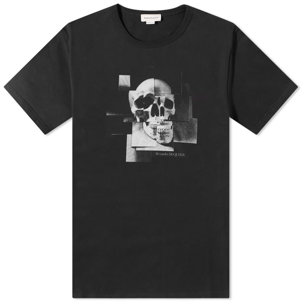 

Футболка Alexander McQueen Skull Photo Montage Logo Tee
