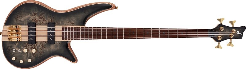 

Jackson Pro Series Spectra Bass SBP IV, карамелизированный гриф Jatoba, прозрачный черный взрыв