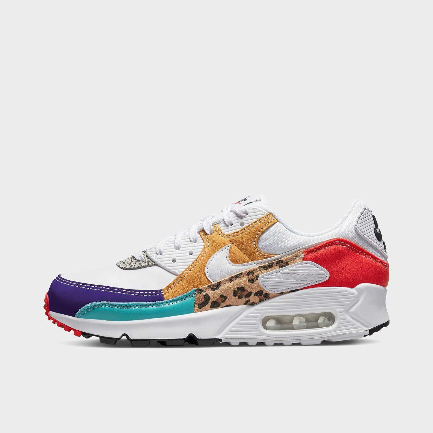 

Женская повседневная обувь Nike Air Max 90 SE в стиле пэчворк с анималистическим принтом, изображения животных