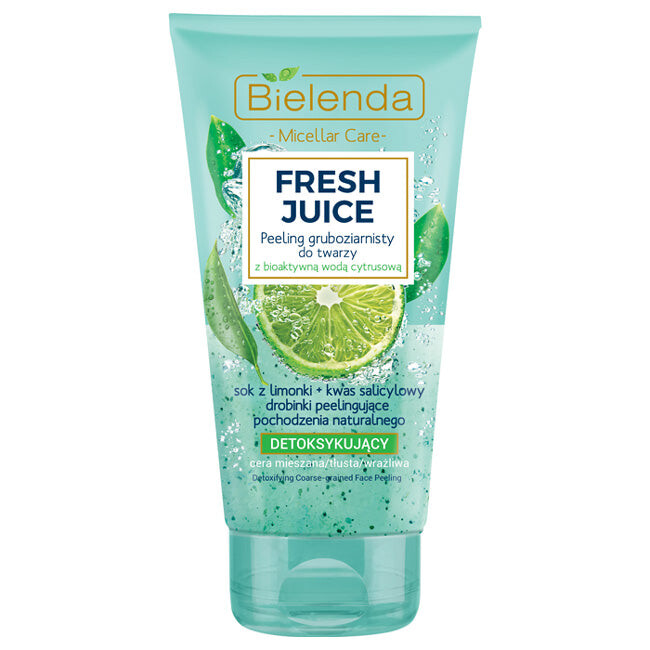 Bielenda Пилинг Fresh Juice грубый детоксицирующий с цитрусовой водой Лимонка 150г bielenda fresh juice