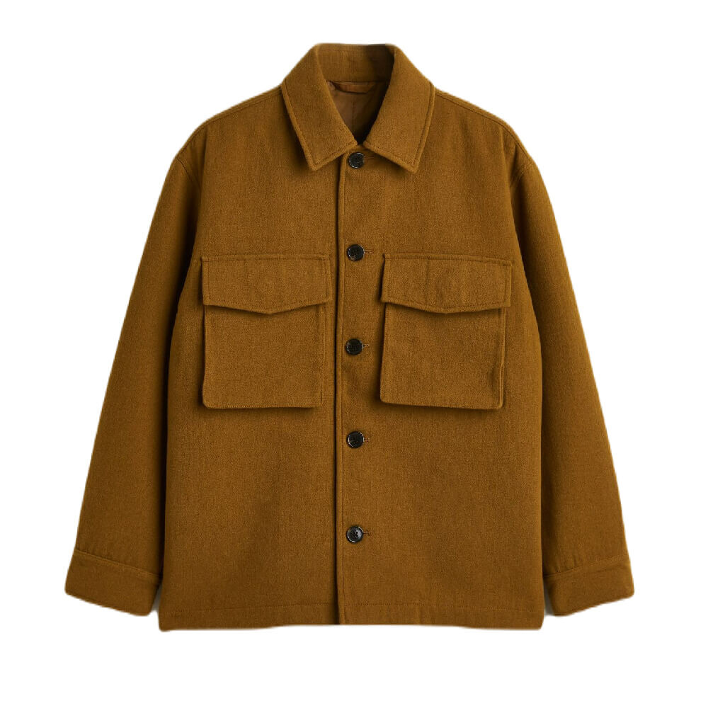 

Жакет H&M Wool-blen, коричневый