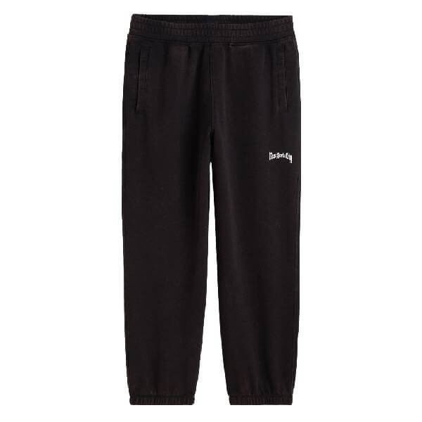 

Спортивные штаны свободного кроя с принтом H&M Loose Fit Printed Joggers, черный